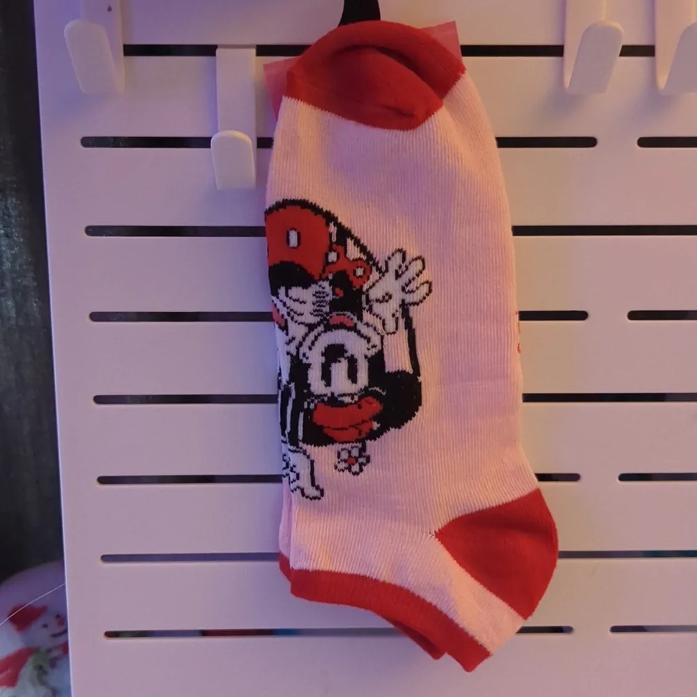 Disney Mickey And Minnie Mouse Cartoon Character Socks